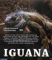 Grenada Grenadines 2021 Iguana S/s, Mint NH, Nature - Reptiles - Grenade (1974-...)