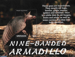 Grenada 2021 Nine-Banded Armadillo S/s, Mint NH, Nature - Animals (others & Mixed) - Other & Unclassified