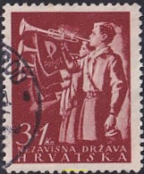 723466 USED CROACIA 1942 PRO SEGURIDAD NACIONAL - Kroatien