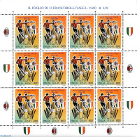 Italy 1999 Football Winners M/s With Club Logo's On Border, Mint NH, Sport - Football - Andere & Zonder Classificatie