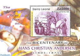 Sierra Leone 2005 H.C. Andersen S/s, Mint NH, Art - Authors - Fairytales - Schriftsteller