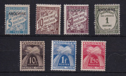 D 813 / ANDORRE  / LOT TAXE NEUF**/* COTE 28.75€ - Unused Stamps