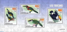 Central Africa 2023 Toucans, Mint NH, Nature - Birds - Toucans - Zentralafrik. Republik