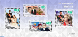 Central Africa 2023 Rainier III, Mint NH, History - Performance Art - Kings & Queens (Royalty) - Movie Stars - Royalties, Royals