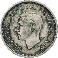 Royaume-Uni, George VI, 3 Pence, 1937, Londres, Argent, TTB, KM:848 - F. 3 Pence