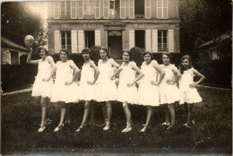 CP Carte Photo D'époque Photographie Vintage Groupe Jeune Fille Danse Danseuse  - Ohne Zuordnung