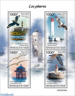 Niger 2023 Lighthouses, Mint NH, Nature - Various - Birds - Lighthouses & Safety At Sea - Vuurtorens