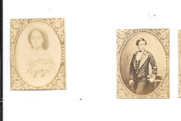 EE05 - MINIATURES PHOTOGRAPHIQUES LALLIER - FAMILLE ROYALE ANGLAISE - ALICE MATHILDE - ALFRED - Andere & Zonder Classificatie