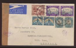 Afrika Zensur Brief Pretorua Nach Hamburg Fuhlsbüttel Briitsche Zone 3.9.1949 - Storia Postale