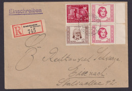 Landpost DDR Großdeuben über Gaschwitz R Brief Paar Randpaar Eisenach - Storia Postale