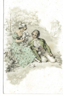 FANTAISIE ROMANCE (homme Assis)  Cachet G. Poulin  -  Hôtel Café Restaurant De La Renaissance  Bois Le Roi - Bois Le Roi