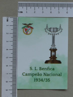 CALENDAR  - BENFICA - 2022 - 2 SCANS  - (Nº59203) - Klein Formaat: 2001-...