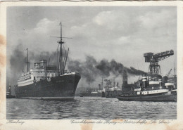 DE595  ---   HAMBURG  --   EINSCHLEPPEN DES HAPAG - MOTORSCHIFFES  ,,  ST. LOUIS ,,  --  1937 - Andere & Zonder Classificatie