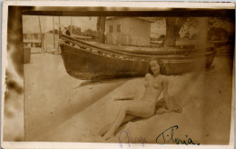 CP Carte Photo D'époque Photographie Vintage Femme Turquie ? Jolie Plage Floria  - Sin Clasificación