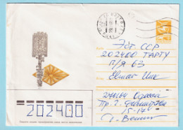 USSR 1987.0227. Objects Of Applied Art. Prestamped Cover, Used - 1980-91