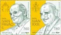 726459 MNH CROACIA 2014 CANONIZACION DE PAPAS - Croatia