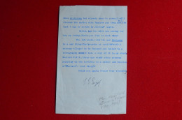 "Signed Letter 1933 C E Engel Mountaineering Historian To H F Montagnier Mountaineering Explorer Alpinist - Deportivo