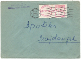 Cover Mostar 1969 - Postage Meter / France Model  Franking Machine - Covers & Documents