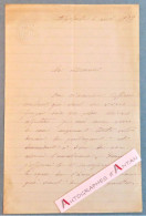 ● L.A.S XIXè - AIGREFEUILLE - Pensionnat Du Saint Sacrement - Signataire à Identifier - Lettre Autographe LAS 1877 ? - Sonstige & Ohne Zuordnung