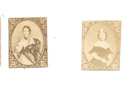 EE04 - MINIATURES PHOTOGRAPHIQUES LALLIER - FAMILLE ROYALE ANGLAISE - ALEXANDRA CAROLINE - VICTORIA ADELAIDE - Andere & Zonder Classificatie