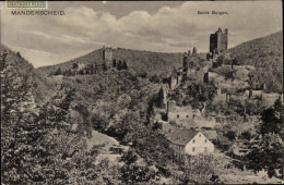 CPA Manderscheid In Der Eifel, Beide Burgen, Gesamtansicht - Other & Unclassified