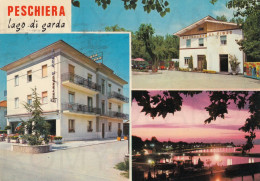 CARTOLINA  C16 PESCHIERA,VERONA,VENETO-LAGO DI GARDA-RISTORANTE "AL FIORE"-ALBERGO "SPERANZA"-VACANZA,VIAGGIATA 1978 - Verona
