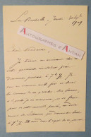 ● L.A.S 1909 Général Albert D'AMADE La Rochelle - Rue Verdière - Libourne - Bouguereau - Né à Toulouse Lettre Autographe - Politiek & Militair