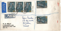 Great Britain -R - Letter Via Kuwait 1975 - Brieven En Documenten