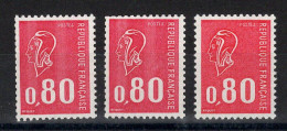 YV 1816b / 1816c / 1816d N** MNH Luxe (GT / Numero Rouge GT / Sans Phosphore GT) , Cote 36 Euros - Unused Stamps