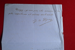 Autographed Letter J De Lépiney Precursor Of Modern Alpinism To H F Montagnier Mountaineering Explorer Alpinist - Sportifs
