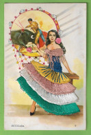 Sevilla - Andalucia - Costumbres - Ilustrador - Ilustración - Bordado - Torero - Toros - Carte Brodée Embroidery España - Sevilla (Siviglia)