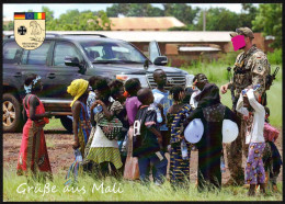 Grüße Aus Mali Carte Postcard Feldpost Bundeswehr  DEU EinsKtgt EUTM Mali Keine Berührungsängste - Andere & Zonder Classificatie