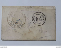 Lettre Envoyée De Gent - Gand Avec Cachet Correspondance Privée - Armée Belge ... Lot190 . - 1914-18