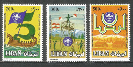 LIBAN Lebanon 1983 MNH (**) Mi.# 1309-1311 Scout - Líbano