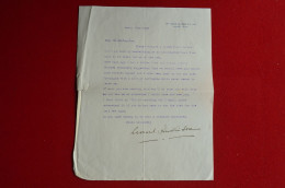 Signed Letter 1932 Leonard Huskinson Book Illustrator To H F Montagnier Mountaineering Explorer Alpinist - Sportifs