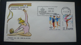 ESPAÑA 1985 - SPD - FDC - CAMPEONATO DEL MUNDO DE GIMNASIA - EDIFIL 2811/2812 - FDC