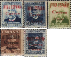 729713 HINGED ESPAÑA. Emisiones Locales Republicanas 1937 BURGOS -SELLOS MONARQUICOS Y REPUBLICANOS - Republican Issues