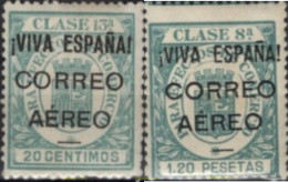 729726 HINGED ESPAÑA. Emisiones Locales Republicanas 1936 BURGOS - SELLOS FISCALES HABILITADOS - CORONA MURAL - Republican Issues