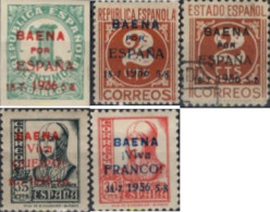 729742 HINGED ESPAÑA. Emisiones Locales Republicanas 1937 BAENA - SELLOS NACIONALES Y REPUBLICANOS - Republican Issues