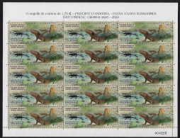 ANDORRA ESPAÑOLA /SPANISH ANDORRA  - EUROPA-CEPT 2024 -"UNDERWATER FLORA And FAUNA".-  SHEETLET Of The 15 STAMPS MINT - 2024