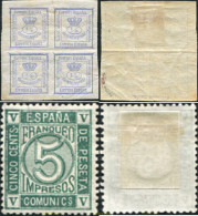 729998 HINGED ESPAÑA 1872 MOTIVOS VARIOS - ...-1850 Vorphilatelie