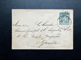 5c SAGE SUR ENTIER  ENVELOPPE / DIRON POUR GRENOBLE  / LSC / 1898 - Andere & Zonder Classificatie