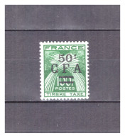 REUNION   TAXE  N ° 43  .  20 F SUR  50 F  .  NEUF  *  . SUPERBE  . - Timbres-taxe