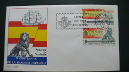 ESPAÑA 1985 - SPD - FDC - 2º CENTENARIO DE LA BANDERA ESPAÑOLA - EDIFIL 2791/2792 - FDC