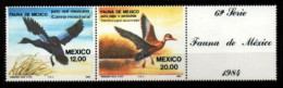 MEXICO     -    1984  .    CANARDS      -    Neufs  **  En Tryptique - Ducks