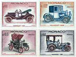 730480 MNH MONACO 1961 AUTOMOVILES ANTIGUOS - ...-1885 Préphilatélie