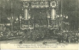 37  TOURS - RENTREE DU 66° D' INF. LE 14 SEP. 1919 - LE REGIMENT DEFILANT ..... (ref 6868) - Tours