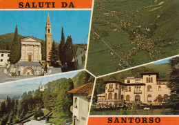 CARTOLINA  C16 SANTORSO,VICENZA,VENETO-SALUTI DA SANTORSO-MEMORIA,CULTURA,IMPERO ROMANO,BELLA ITALIA,VIAGGIATA 1980 - Potenza