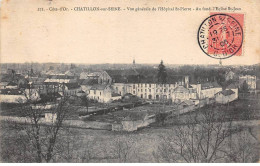 21 - CHATILLON SUR SEINE - SAN42088 - Vue Générale De L'Hôpital St Pierre - Au Fond, L'Eglise St Jean - Chatillon Sur Seine
