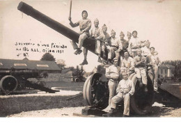 21 . N° 52587 . Dijon . Carte Photo.militaires Canon.186eme Ral .1931 - Dijon